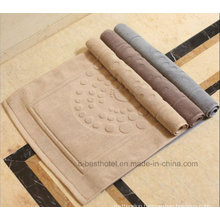 100% Cotton Non-Slip Bath Mat Jacquard Floor Towel
